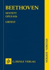 Beethoven: Sextet Opus 81b (Study Score) published by Henle