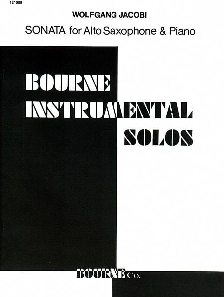 Jacobi: Sonata for Alto Saxophone published by Bourne
