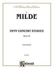 Milde: 50 Concert Studies Opus 26 for Bassoon published by Kalmus