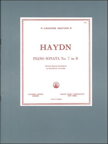 Haydn: Sonata No. 7 in D, Hob XVI: 37 for Piano published by Stainer & Bell