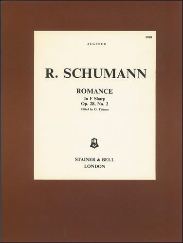 Schumann: Romance in F# Opus 28/2 for Piano published by Stainer & Bell
