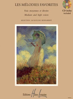 Melodies Favorites for Medium & High Voice published by Lemoine (Book & CD)