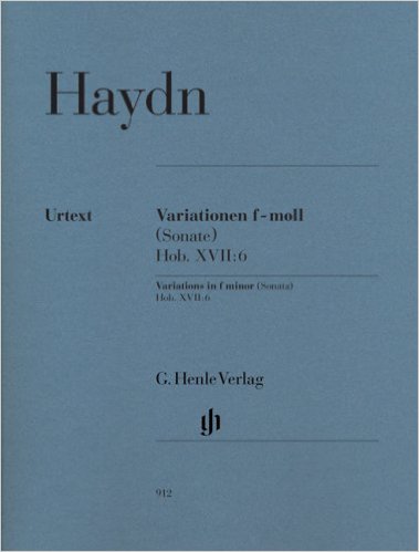 Haydn: Variations in F Minor Hob XVII:6 for Piano published by Henle