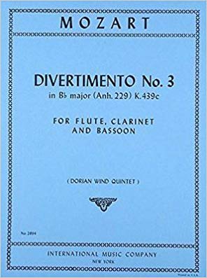 Mozart: Divertimento in Bb major KV439c published by IMC