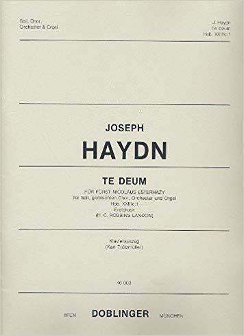 Haydn: Te Deum for Prince Esterhazy published by Doblinger - Vocal Score