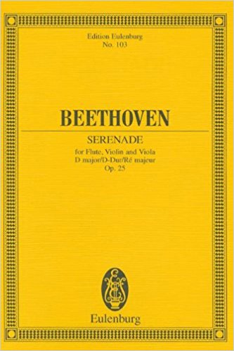 Beethoven: Serenade in D Opus 25 (Study Score) published by Eulenburg