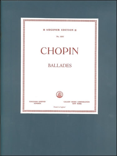 Chopin: Ballades for Piano published by Stainer & Bell