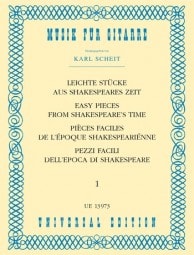 Easy Pieces of Shakespeare's Time 1 for Guitar published by Universal Edition