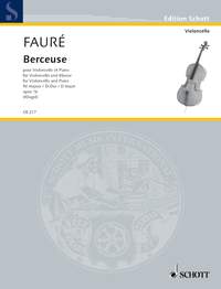 Faure: Berceuse for Cello published by Schott