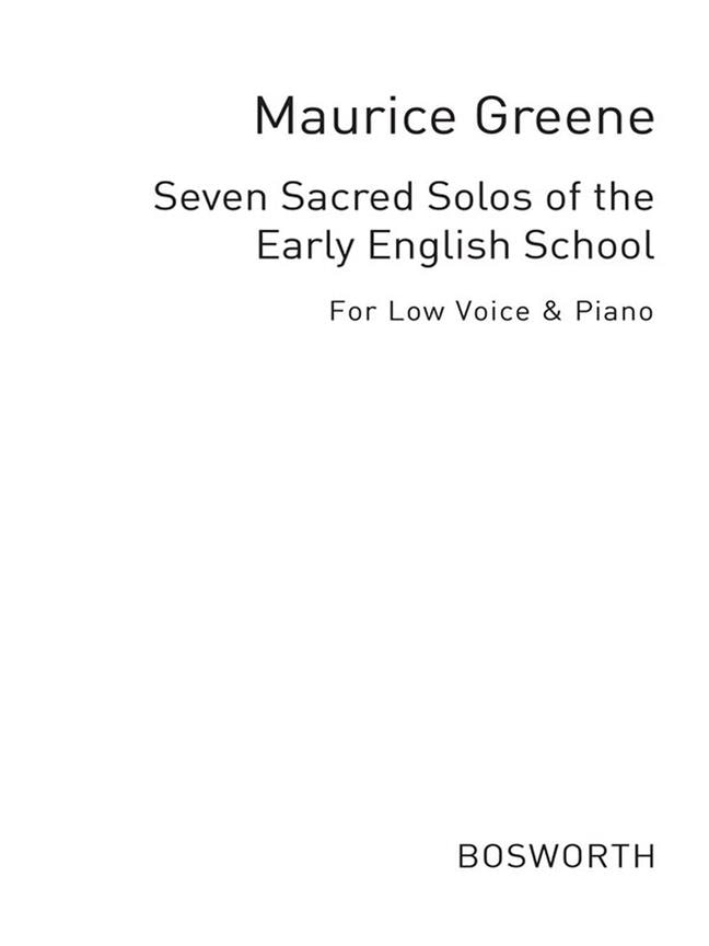 Greene: 7 Sacred Songs published by Bosworth