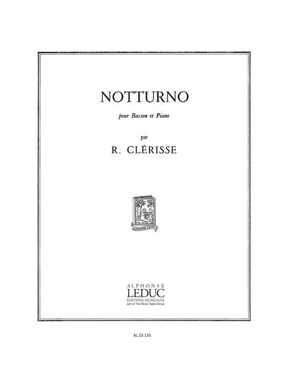 Clrisse: Notturno for Bassoon published by Leduc