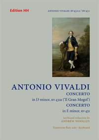 Vivaldi: Two Flute Concertos 'Il Gran Mogol' RV431a, RV431 published by Edition HH