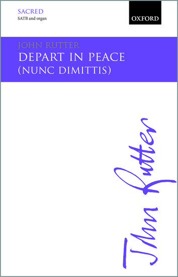 Rutter: Depart in Peace SATB published by OUP