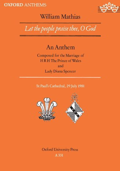 Mathias: Let the people praise thee, O God SATB published by OUP