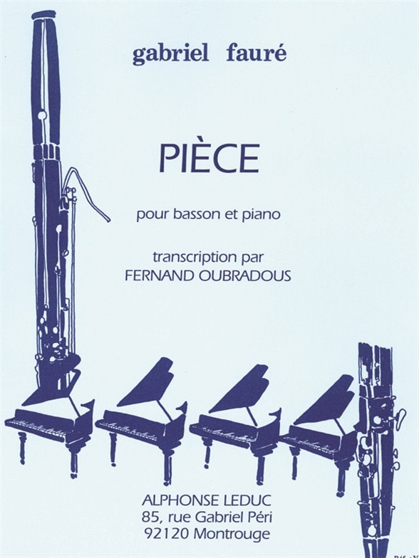 Faure: Piece Pour Basson et piano published by Leduc