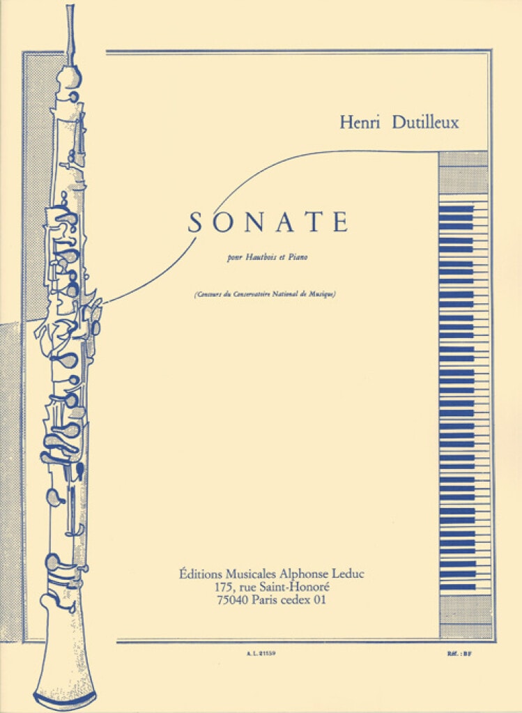 Dutilleux: Sonata for Oboe published by Leduc