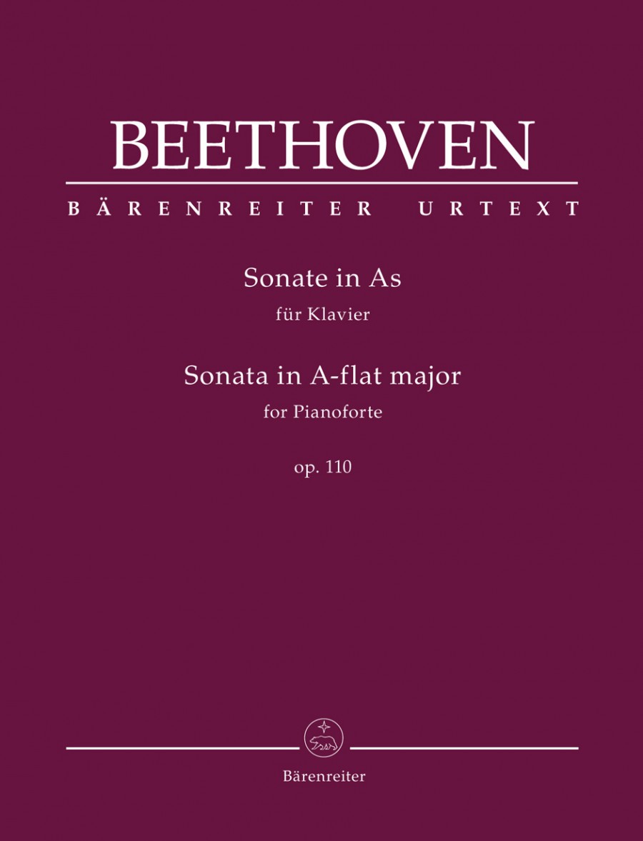 Beethoven: Sonata in Ab Major Opus 110 for Piano published by Barenreiter