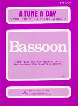 A Tune a Day Book 1 for Bassoon published by Boston Music Co