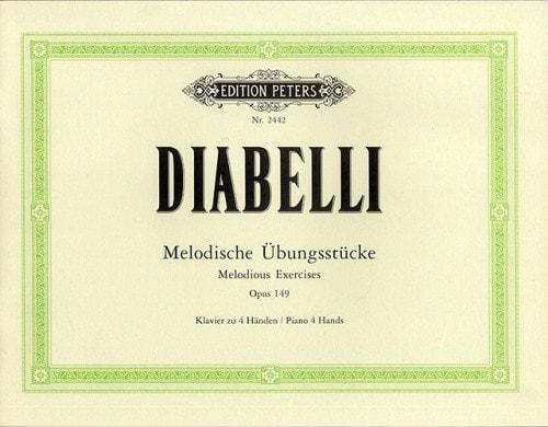 Diabelli: Melodious Exercises Opus 149 for Piano Duet published by Peters Edition
