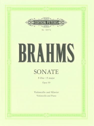 Brahms: Sonata in F Opus 99 for Cello published by Peters Edition
