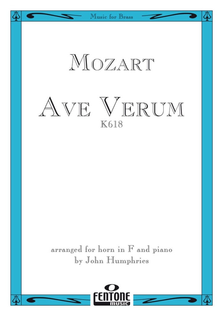 Mozart: Ave Verum K618 for French Horn published by Fentone