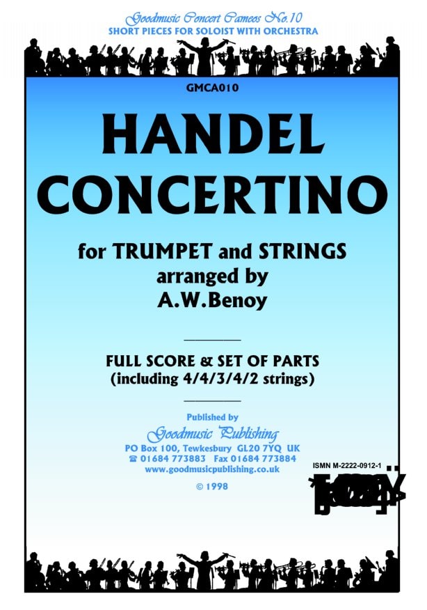 Handel: Concertino for Trumpet Orchestral Set published by Goodmusic