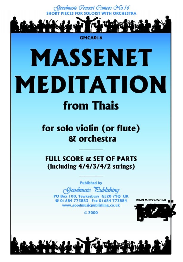 Massenet: Meditation from Thais Orchestral Set published by Goodmusic