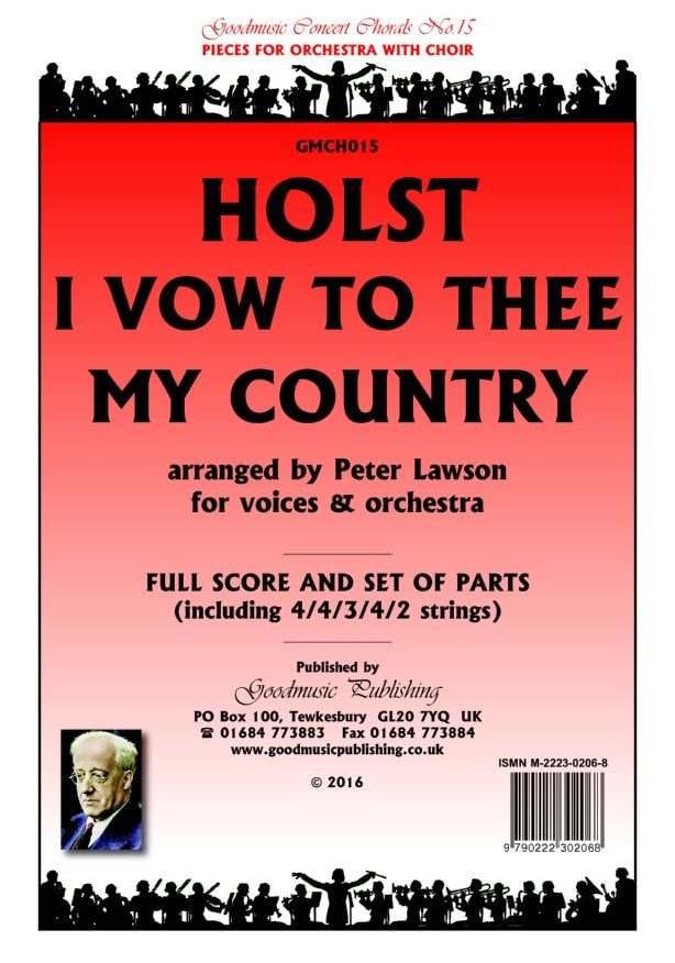 Holst: I Vow to Thee My Country Orchestral Set published by Goodmusic