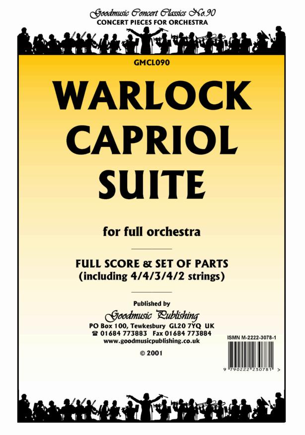 Warlock: Capriol Suite for Full Orch. Orchestral Set published by Goodmusic