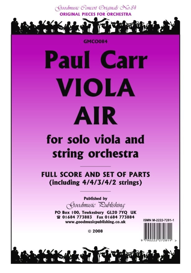 Carr: Viola Air Orchestral Set published by Goodmusic