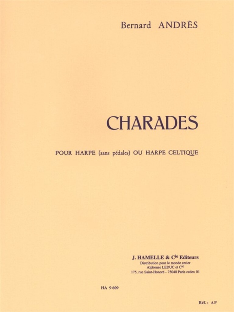 Andrs: Charades for Harp published by Hamelle