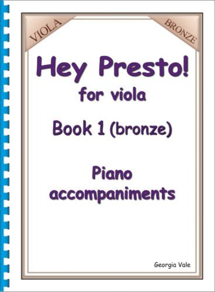 Hey Presto! for Viola Book 1 (Bronze) Piano Accompaniments
