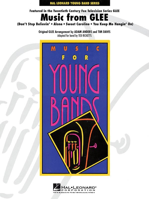 Music from Glee for Concert Band/Harmonie published by Hal Leonard - Set (Score & Parts)