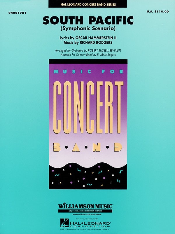 South Pacific for Concert Band published by Hal Leonard - Set (Score & Parts)