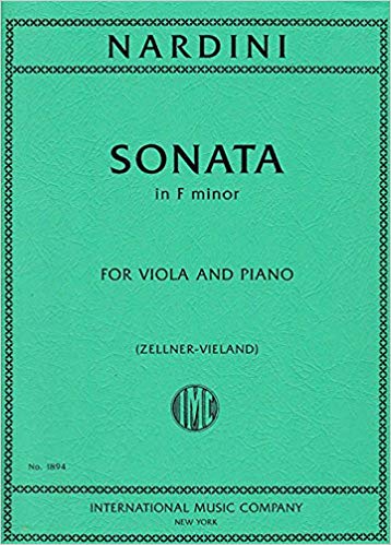 Nardini: Sonata in F Minor for Viola published by IMC