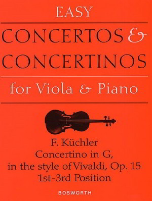 Kuchler: Concertino in G in the style of Vivaldi Opus 15 for Viola published by Bosworth