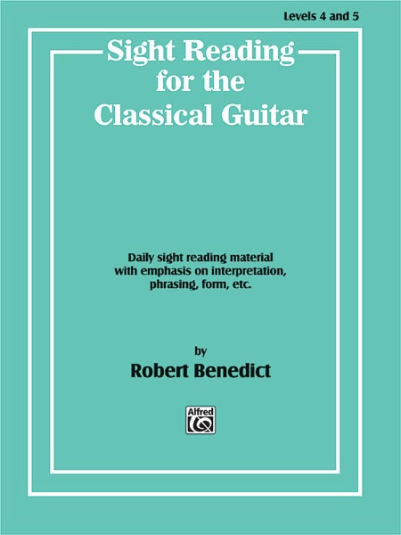 Sight Reading for the Classical Guitar Level 4 - 5 published by Alfred