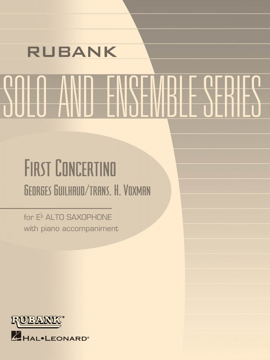Guilhaud: First Concertino for Alto Saxophone published by Rubank