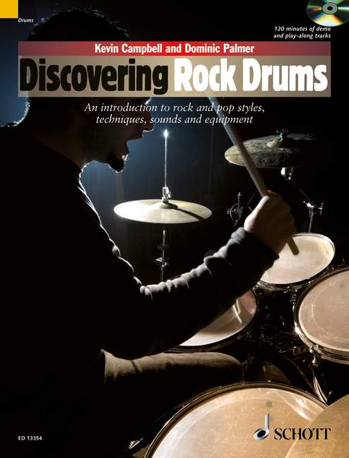 Discovering Rock Drums published by Schott (Book & CD)
