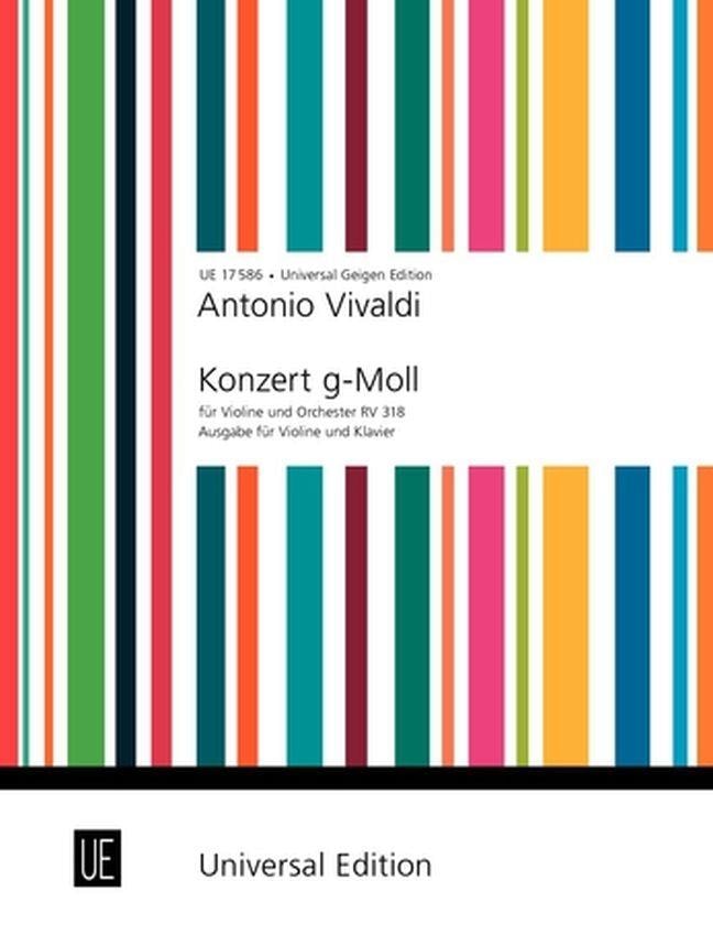Vivaldi: Concerto in G Minor RV318 for Violin published by Universal Edition