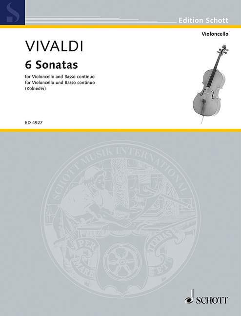 Vivaldi: 6 Sonatas for Cello published by Schott