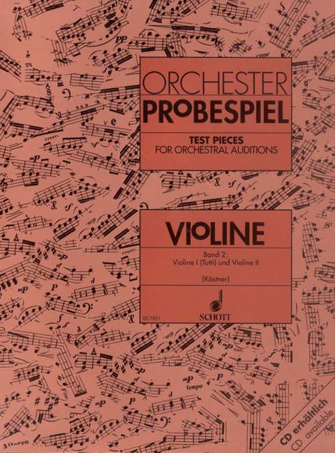Test Pieces for Orchestral Auditions Vol 2 for Violin published by Schott