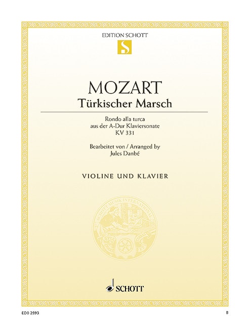 Mozart: Rondo alla Turca K331 for Violin published by Schott