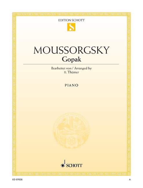 Mussorgsky: Gopak for Piano published by Schott
