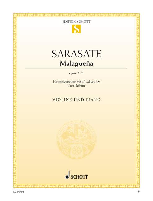 Sarasate: Malaguena for Violin published by Schott
