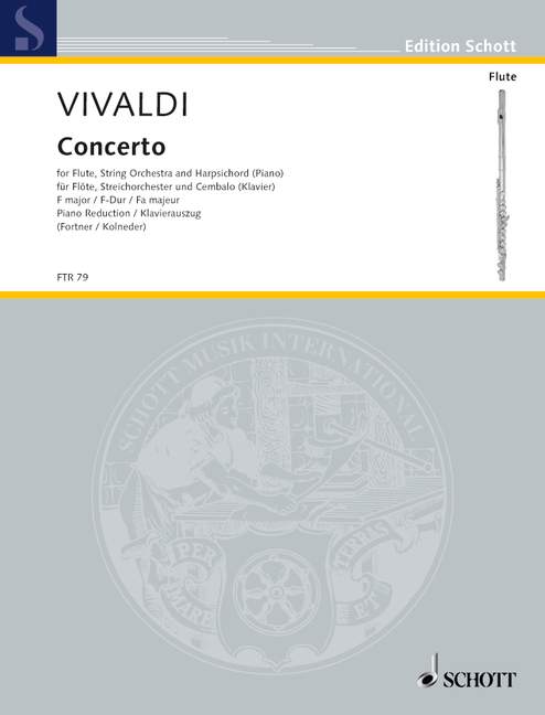 Vivaldi: Concerto No 1 F major Opus 10 No 1 ''La tempesta di mare'' RV433 for Flute published by Schott