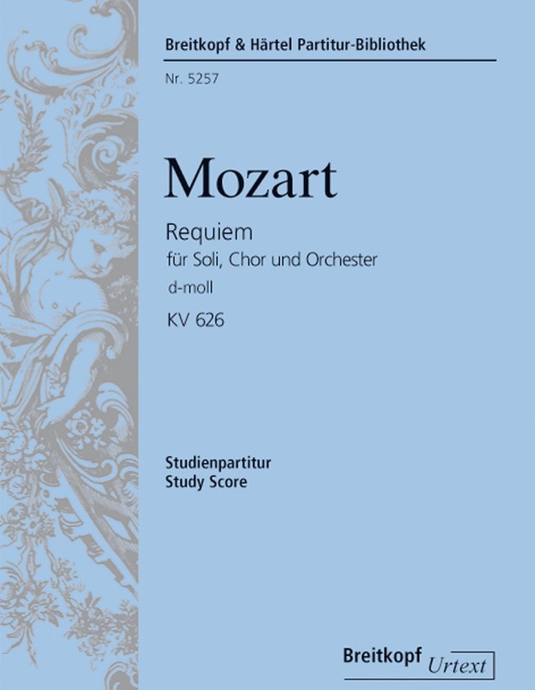 Mozart: Requiem KV 626 (Study Score) published by Breitkopf