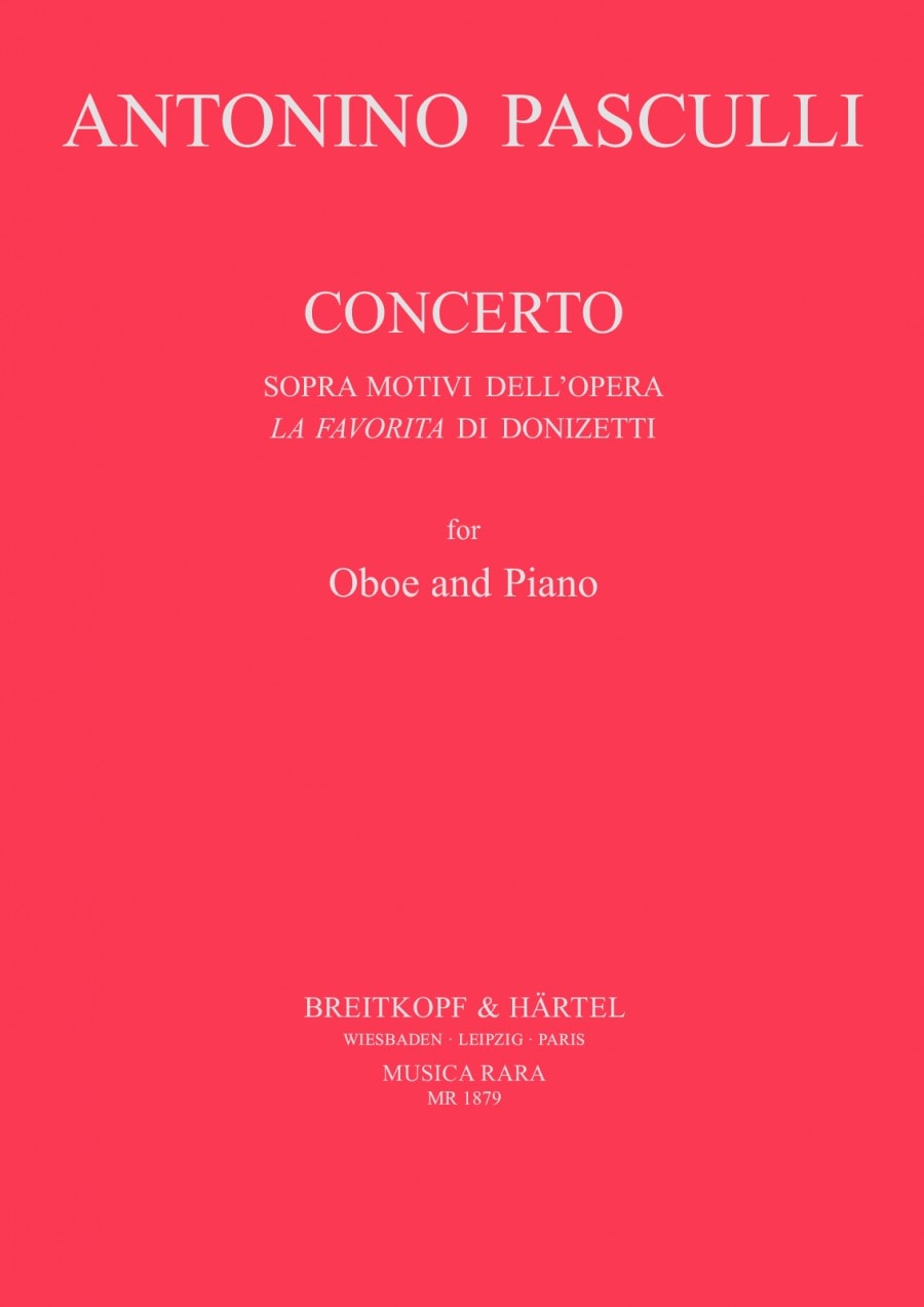 Pasculli: Concerto La Favorita for Oboe published by Musica Rara