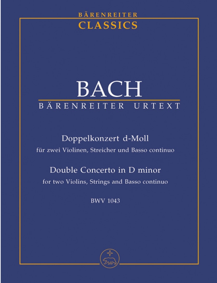 Bach: Concerto for Two Violins in D minor (BWV 1043) (Study Score) published by Barenreiter