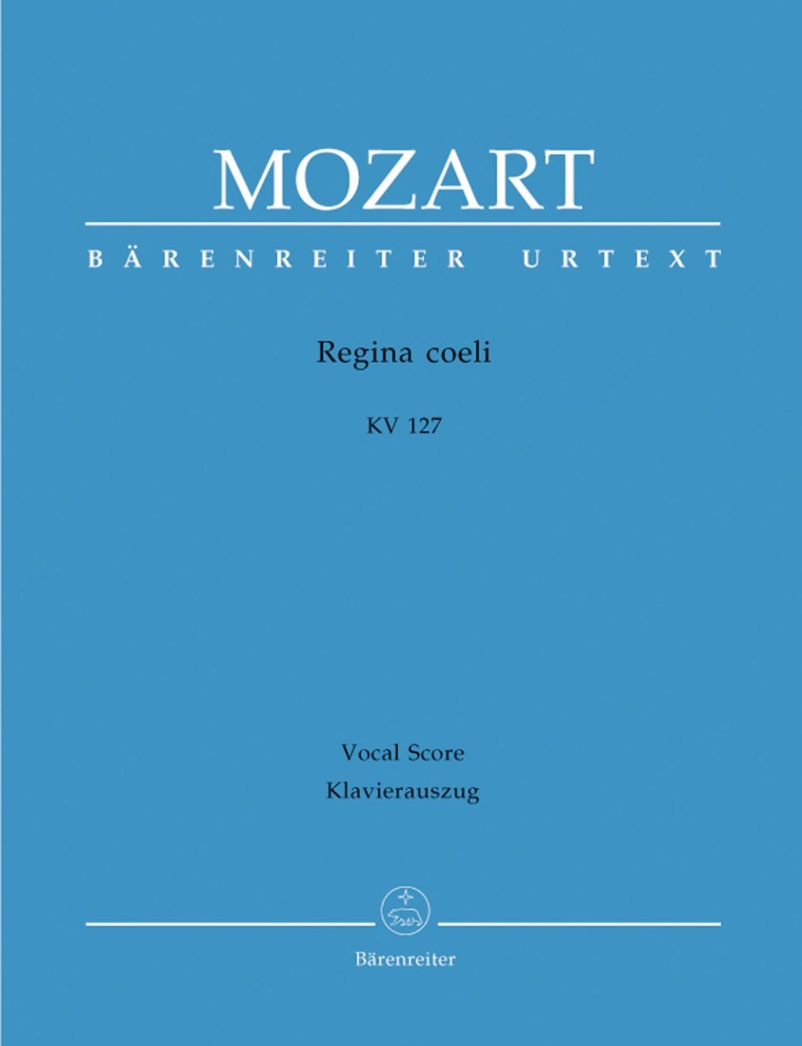 Mozart: Regina Coeli in B-flat (K127) published by Barenreiter Urtext - Vocal Score